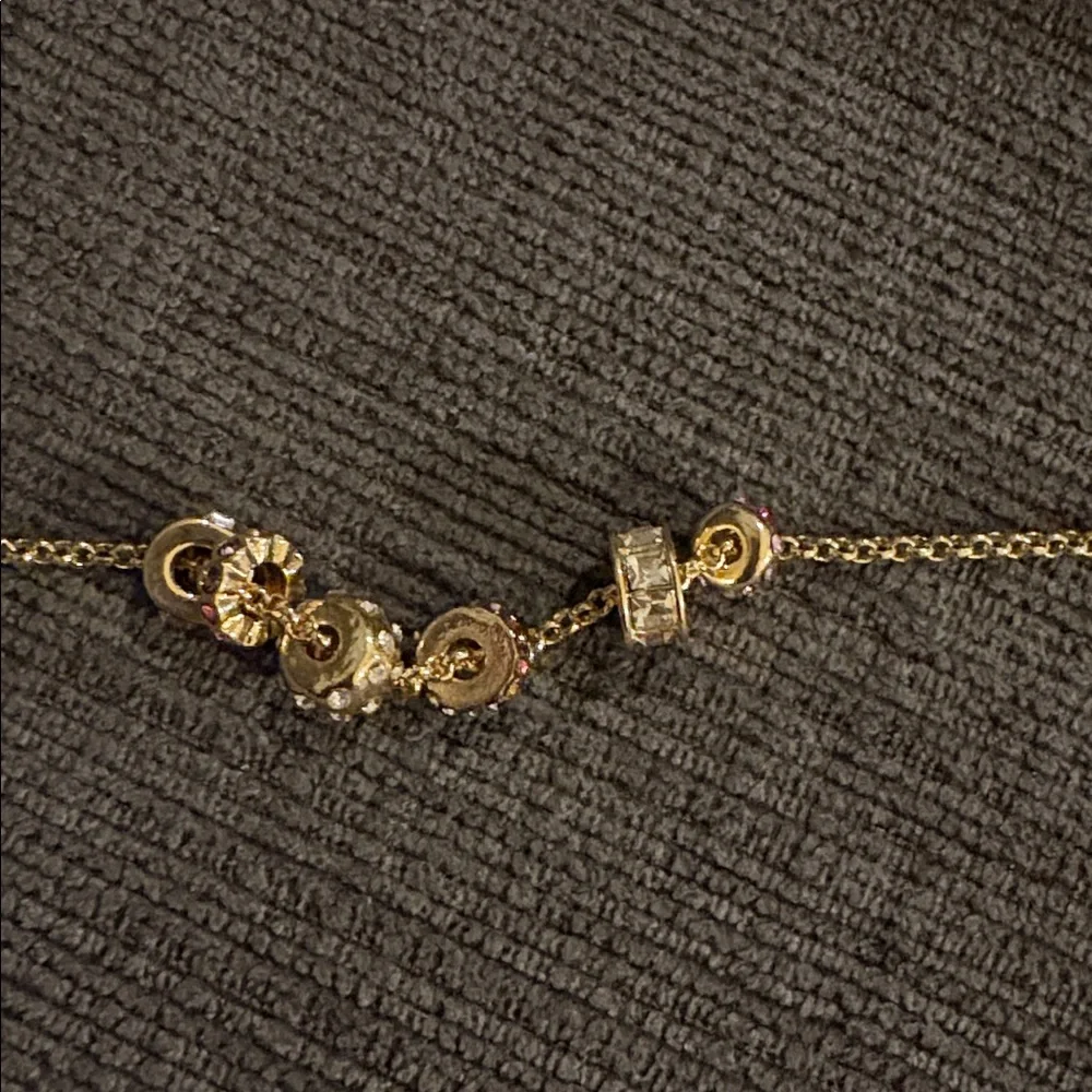 BaubleBar Elegant Multicolor Cluster Gold Pendant Necklace- NWT - Picture 5 of 5